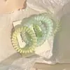 Cuerda para el pelo de color de chica dulce de moda, cuerda para el pelo de línea telefónica, banda de goma de alta elasticidad y duradera, accesorios para el pelo de mujer