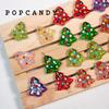 Pulsera de cuentas con forma de libro navideño, collar, joyería hecha a mano, cuentas sueltas, accesorios de vidrio, bricolaje, lindos puntos de colores.