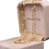Colar Brilhante Galáxia Pérola Natural de Água Doce Céu Estrelado para Mulheres, Colar Luxuoso de Alta Qualidade, Corrente de Clavícula Versátil e Elegante
