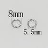 Guirlanda de Cânhamo em Liga Retro Conexão de Anel Fechado 8mm Prata Antiga Ouro Antigo Círculo de Prata Tibetano Argola de Salto Acessórios para Miçangas DIY