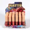 Miss Rose Transfronterizo Europeo y Americano 24 Colores Mate Tubo Redondo Brillo de Labios Larga Duración Hidratante No se Transfiere a la Taza Brillo de Labios Maquillaje Lápiz Labial