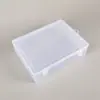 Caja Rectangular Grande Vacía Caja de Almacenamiento de Plástico Transparente con Tapa Caja de Papelería DIY Caja para Equipo de Pesca Accesorios de Juguetes Almacenamiento