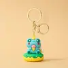 Chaveiro de Animal Fofo Pingente Pequeno Coelho Panda Boneca Pequena Acessórios de Chaveiro Pingente de Mochila Evento Pequeno Presente