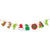 Decoração de Festa de Natal Árvore de Natal Tema Grinch Bandeira de Natal Chapéu de Natal Inserção para Decoração de Bolo