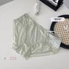 Puro sexy oco renda cueca feminina doce menina leve respirável algodão virilha cintura média secagem rápida