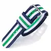 Correa de Lona para Hombres y Mujeres Correa de Nylon para Estudiantes Estilo Coreano Simple Versátil Texto Original Reloj de Pareja Estilo Ins