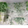 Estilo Antiguo Mazo Deco 01 Estampado en Caliente Bambú Hoja de Arce Palabras cero Diario Cinta Washi Lino Fluido Material Liso Pegatinas Decorativas