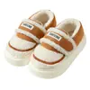 Pantuflas de algodón que cubren el talón para mujer, otoño e invierno, para interiores, hogar, antideslizantes, zapatos para mujeres embarazadas y posparto, velcro mágico, zapatos de algodón con felpa, se pueden usar afuera