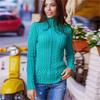 E-commerce transfronteiriço 2024 Amazon EBAY novo suéter feminino gola alta moda slim outono e inverno novo top