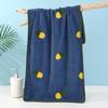Toalhas de Fleece Coral Atacado, Toalhas de Banho Adulto Absorventes para Presente, Toalhas de Rosto que Não Soltam Fiapos Facilmente, Personalização com Logo Bordado de Frutas