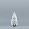 Mini Árvore de Natal Enfeites de Mesa Árvore de Pinhas DIY Decoração de Natal Pequena Árvore de Natal Mergulhada em Cedro Branco