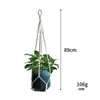 Bolsa de Rede para Vaso de Flores Combinado, Bolsa de Rede Suspensa Mais Vendida no Exterior, Bolsa de Rede de Corda de Algodão Criativa, Pendente de Parede de Corda de Algodão Estilo Nórdico