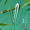 Nuevo Pasador de Cabello Estilo Chino Antiguo Hanfu, Pasador Simple en Forma de U para Uso Diario, Pasador Afilado de Acetato, Nuevo Producto de Moda China