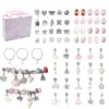 Huiyue Pulseira de Unicórnio Colorida Explosiva Conjunto de Presente Contas de Cristal de Cor Brilhante Joias Infantis