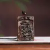 Amuleto de Buda tallado en palo de rosa africano natural, colgante de Guanyin para hombres y mujeres, collar inspirado en Zen, regalo de vacaciones
