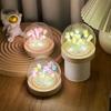Tulipán luz de noche cubierta de vidrio luz de noche mini mariposa mariquita paquete de material DIY luz de noche Tulipán