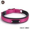 Collar de Perro Amplio de Material de Buceo con Placa de Nombre Grabada, Nylon Reflectante Cómodo a Prueba de Explosiones para Perros Grandes, Medianos y Pequeños