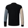 Suéter de Punto Casual Holgado de Cuello Redondo para Hombre con Empalme de Color, Primavera 2025 Comercio Exterior