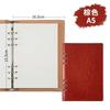 Caderno de folhas soltas a5b5 notebook personalizado bloco de notas de imitação de couro impresso logotipo caderno de negócios em estoque atacado