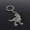 Chaveiro de Metal de Dinossauro Desenho Animado Jurássico Ficção Científica Pequeno Dinossauro Zoológico Presente Promocional