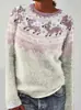 Deseo suéter de punto de moda con cuello redondo, bloques de color, corte holgado, estilo nuevo europeo y americano de Amazon, superventas para mujer