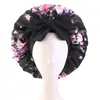 Gorro de Dormir Profesional con Logo Personalizado, Tamaño Grande, Estampado de Leopardo, Gorro Protector para Cabello Anudado, Sombrero Hiyab