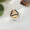 Nova Fivela de Lenço de Seda com Gotejamento de Óleo de Esmalte Dourada Simples Versátil Três Anéis Acessórios Liga de Metal Cantoneira Multifuncional Atacado Agora