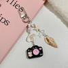 Accesorios Lindos de Niña con Temática Oceánica Colgante de Concha Natural Llavero Colgante para Bolso Estilo Ins Colgante de Estrella de Mar Cadena para Teléfono