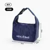 Bolsa térmica para oficinista llevar almuerzo bolsa para lonchera gruesa de papel de aluminio térmico bolsa bento para estudiante hebilla bolso de mano gran capacidad