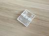 Fábrica IVA transparente esmerilado con agujero con tornillo con resorte endurecido plástico esmerilado acrílico orgánico bisagra