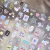 Tomoni Pegatinas Finas Resistentes para Manicura Lindas de Ensueño Pegatinas para Uñas de Niños Material de Pegatina de Joyería de Leche y Gato