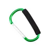 Tamaño Mediano 12 Hebilla de Liberación Rápida de Aleación de Aluminio Hebilla de Zapato Hebilla en D Hebilla de Polea Cubierta de Cuero con Espuma Suave Gancho Rápido para Montañismo Escalada
