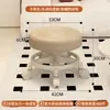 Taburete Pequeño con Ruedas Universal, Taburete para Cambiarse los Zapatos del Hogar, Taburete Redondo Giratorio Móvil con Bebé, Para Sentarse a Largo Plazo, Taburete Bajo con Ruedas para Entrega Rápida
