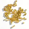 Tubo de posicionamiento de cierre de metal multicolor galvanizado transfronterizo, tubo en forma de U, cuenta abierta, accesorios para joyería de collar y pulsera hechos a mano para DIY