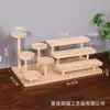 Estante de Almacenamiento de Madera en Stock Organizador de Escritorio para Cosméticos y Figuras Estante de Exhibición de Escalera de Múltiples Niveles Soporte de Exhibición Decorativo