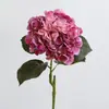 Flor Artificial de Hortensia Película de Impresión 3D Se Siente Hortensia Boda Decoración de Boda Sala de Estar Flor Decorativa Material de Flor Artificial
