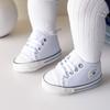 Sapatos de lona com sola de tecido macio para bebês meninos e meninas de 0 a 1 ano, sete ou oito meses, sapatinhos de recém-nascido com calcanhar antiderrapante, sapatos para bebês