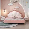 Nueva Celebridad de Internet Entrada Lujo Princesa Habitación Infantil Mesita de Noche Bolsa Blanda Mesita de Noche Simple Piso Integrado Respaldo de Mesita de Noche Dibujos Animados