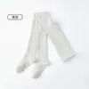 Meia-calça Feminina Primavera e Outono Algodão Infantil Cor Sólida Calça Base com Pé Outono Bebê Menina Recém-nascido Espessura Média Meia Base
