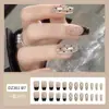 Dicas de Unhas com Pedras de Diamante Mais Vendidas no Tiktok, Arte de Unhas, Adesivos de Unhas Postiças, Unhas Longas Usáveis Feitas à Mão de Alta Qualidade Atacado