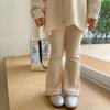 Calças infantis flared 2023 primavera nova calça de malha elástica calças compridas para bebés Roupa infantil da Coreia do Sul