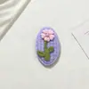 Ornamento Floral Xadrez Oval DIY Acessórios de Cabelo Roupas Sapatos Chapéus Roupas de Boneca Animais de Estimação Materiais Semi-acabados Exportação Transfronteiriça
