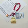 Bolsa de la Suerte de Oro Puro 999 Llavero Colgante Bolsa Cadena para Teléfono Móvil Cordón Regalo Colgante Creativo para Novia y Mejor Amiga