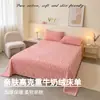 Juego de sábanas de cama nuevo 2026, color sólido, engrosado, terciopelo de leche, tamaño grande, con borlas, amigable con la piel, suave y cálido, juego de ropa de cama de invierno de tres piezas