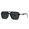 2025 Nuevas Gafas de Sol Espejo Hombres y Mujeres Gafas Cuadradas Gafas de Sol para Mujer Venta al por Mayor 62005
