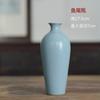 Jingdezhen Cerâmica Pequeno Vaso Azul Decoração de Casa Criativo Chinês Zen Retro Estilo Nacional Chá Flor Seca Flor