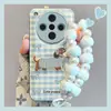 Filhote Bordado Outono Adequado para Oppo Xiaomi 14/15 Redmi K80Vivos30 Capa Protetora para Celular All-Inclusive Anti-Queda