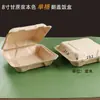 Caixa de embalagem descartável biodegradável caixa de polpa Caixa de Almoço fast food caixa de hambúrguer americano com tampa caixa bento para almoço caixa com trava