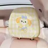 Cuatro Estaciones Universal Almohada Cervical para Reposacabezas de Coche Dibujo Animado Oso Marrón Funda para Reposacabezas de Asiento de Coche Lindos Accesorios para Coche