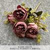Outono Yuanbao Buquê de Rosas Artificiais Produto Acabado Flor de Seda Artificial Flor de Casamento Flor de Plástico Arranjo de Casamento de Alta Qualidade